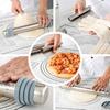 Adjustable Thickness Rolling Pin with Scale and Dough Scraper