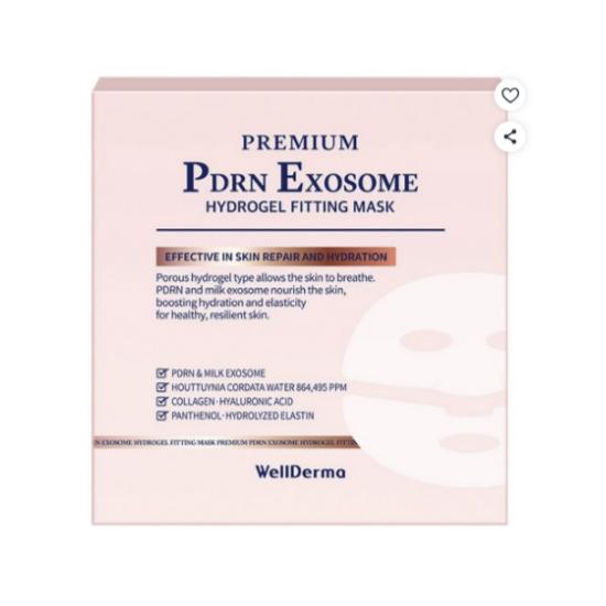 WELLDERMA Premium PDRN Exosome Hydrogel Fitting Mask 30g ×7