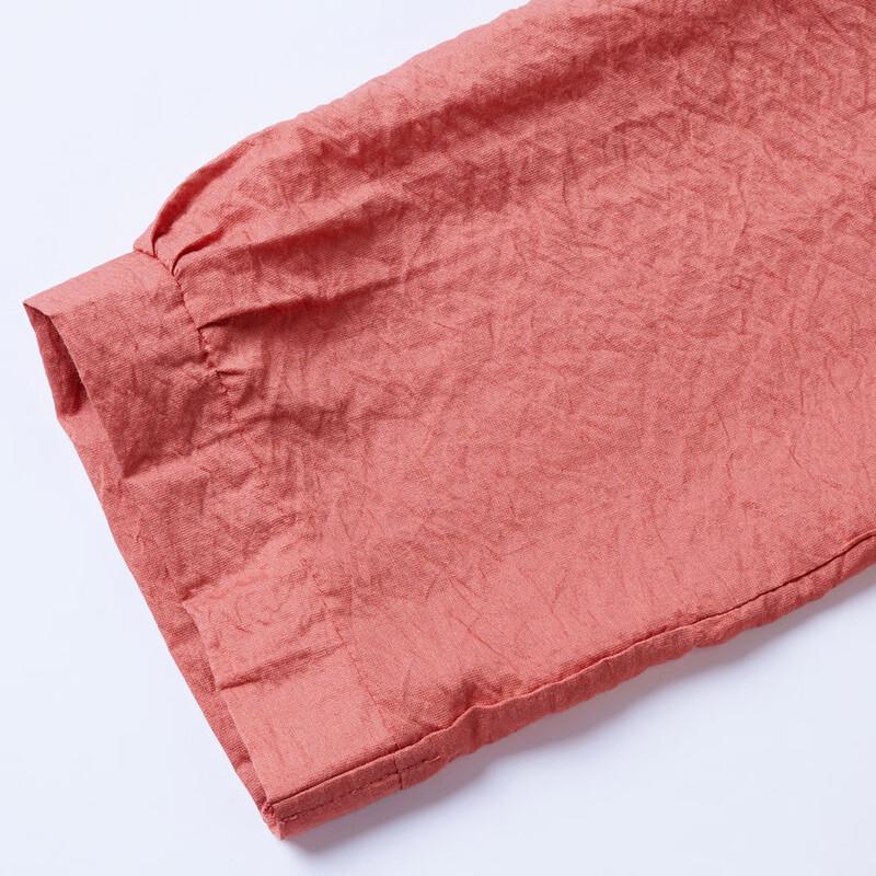 Pa Si Te Bluse mit 3/4-Ärmeln im neuen chinesischen Stil mit Stickerei