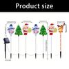 Pack of 6 Solar Christmas Decoration Ground Lights with Automatic Feature for Effortlessly Gardens and Patios