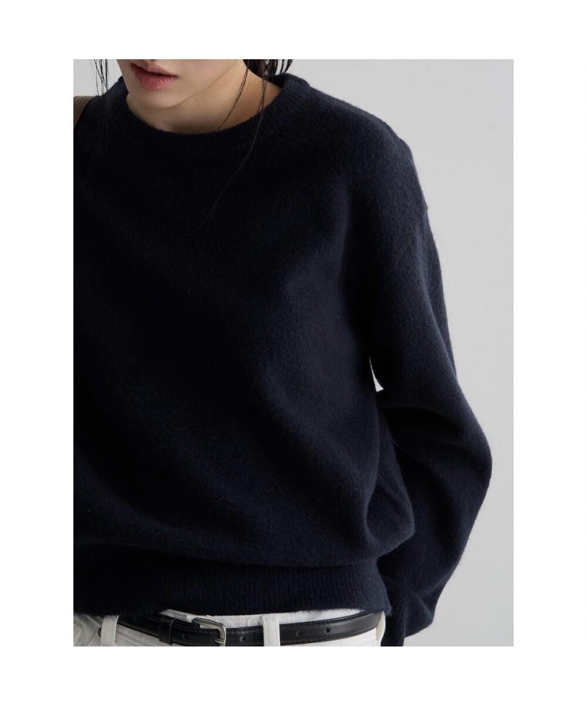 8SECONDS Soft Touch Round Neck Pullover Navy