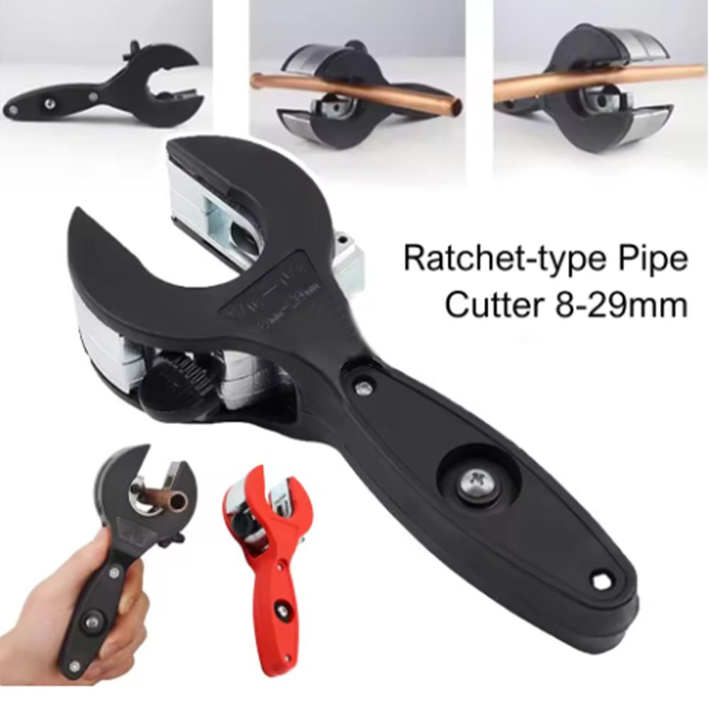 Ratchet Tube Pipe Cutter for 8-29mm Stainless Steel Copper Aluminum Alloy Hose Cutting Tool