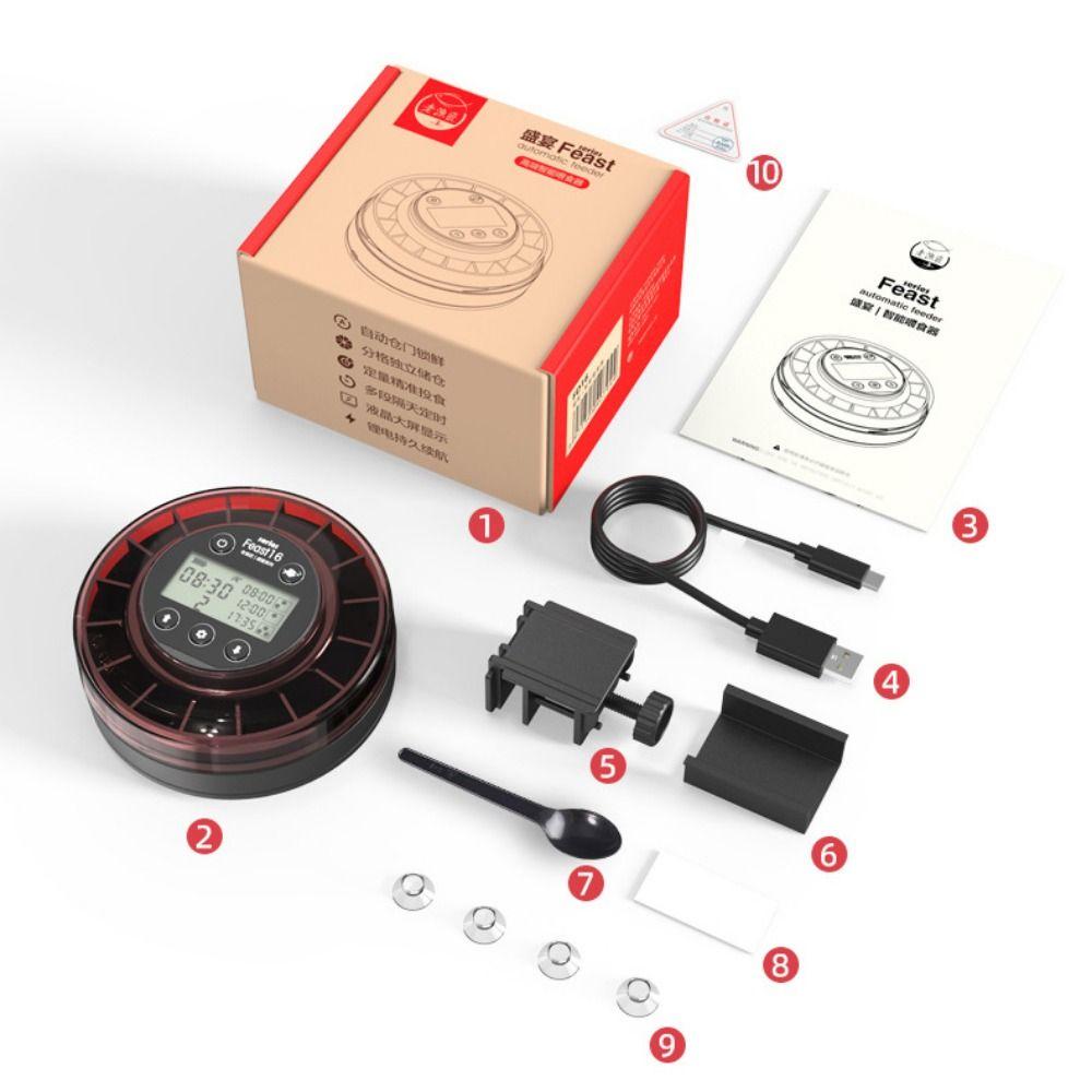 With Timer Aquarium Automatic Food Dispenser LCD Display Fish Tank Supplies Fish Tank