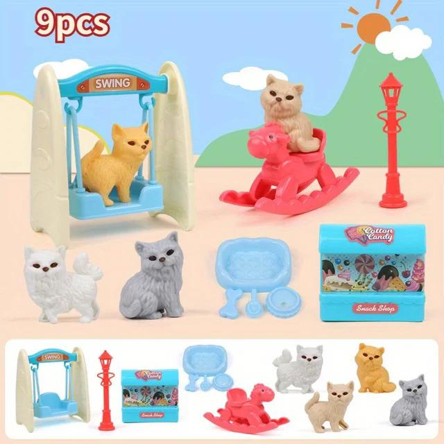 First-Class Cute Superior-Grade Dog Pet Top-Grade Basket Premium-Quality Family Play Sets Premium-Quality Dog High-Standard Doll Collection