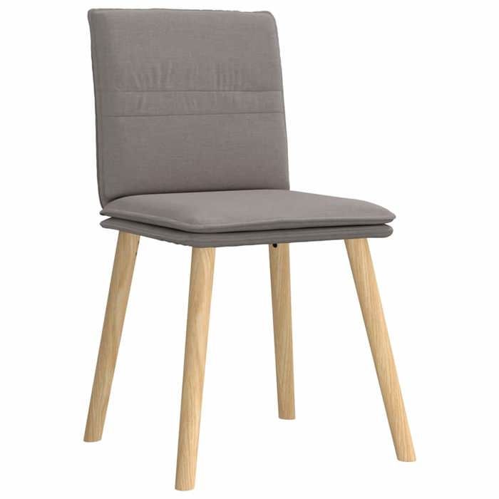 VidaXL Chaises à manger lot de 4 taupe tissu, chaise, chaise de salon, chaise d'accent, chaise de cuisine, siège de salle à 3315361