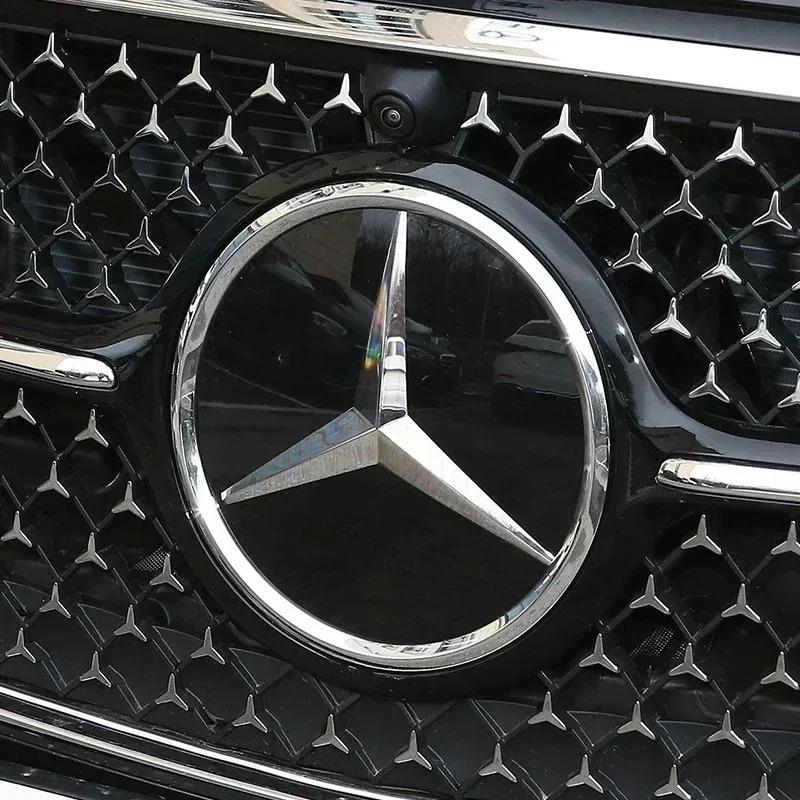 3D 188mm Front Grille Star Logo Emblem Badge For Mercedes-Benz C Class 2014-2018 GLC Car Emblems JT1