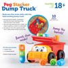 Learning Resources Load It Well! Dump Truck! Fingertip Educational Dump Truck Color, Shape, and Number Building Blocks LER9133 Authentic