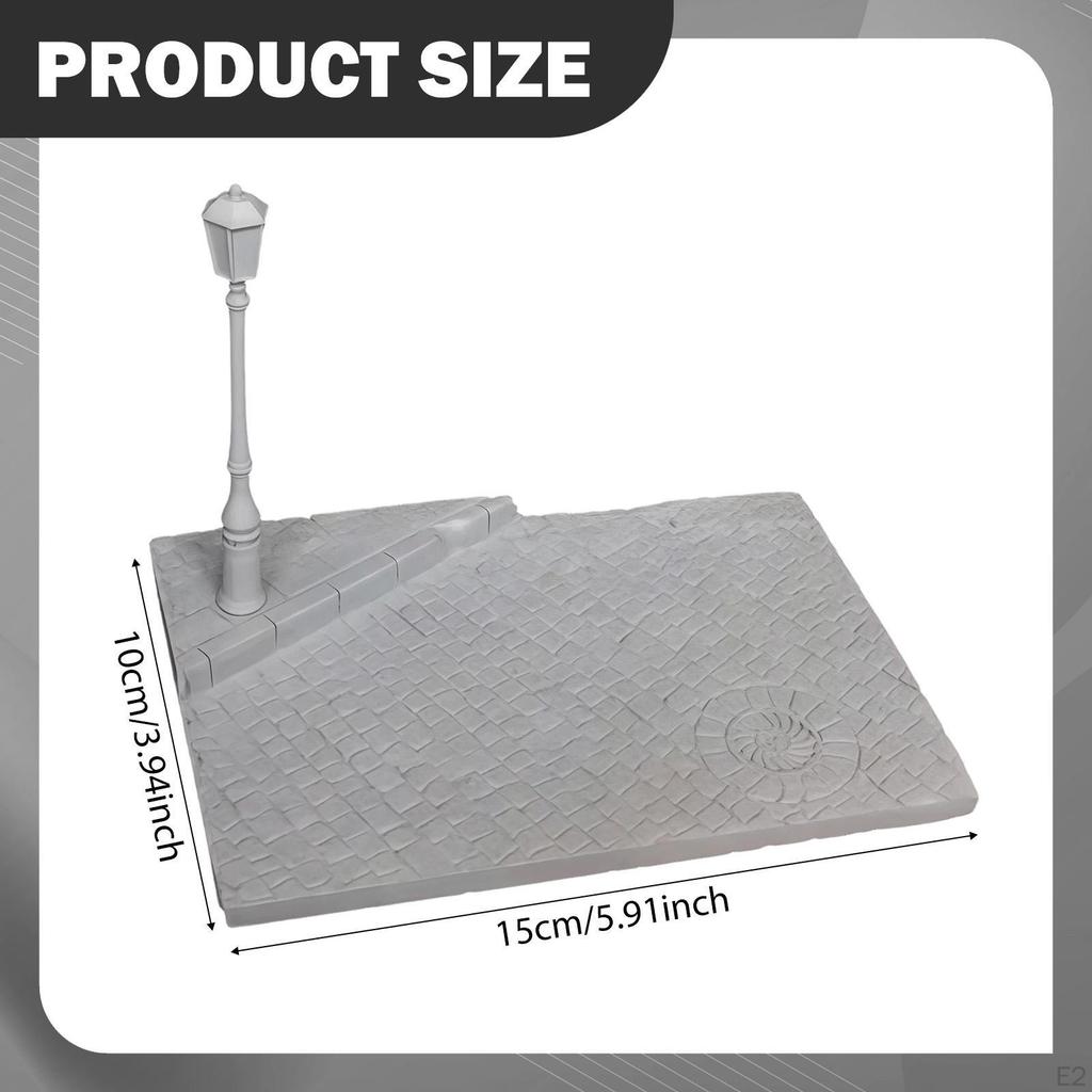 1:35 Mini Street Lamp Model Casting Resin Ornament Assembly Kit Railway Train Post Layout