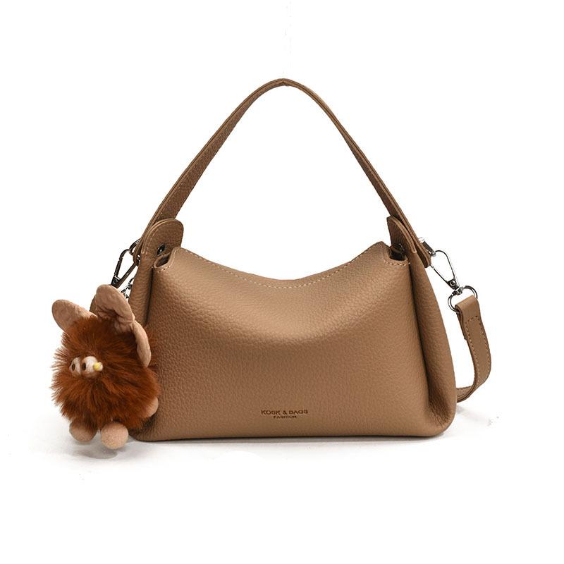 

Женская сумка, новая модная, на плечо, повседневная, из мягкой кожи, сумка-мессенджер With pendant хаки