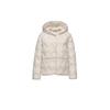 White Duck Down Light and Thin Hooded Down Jacket Women's Short Winter New Design Pressure Glue Warm Top Jacket