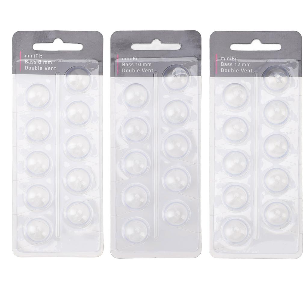 10pcs Double Vent Bass Dome Accessory Single Layer Double Vent Silicone Replacement Domes for MiniFi