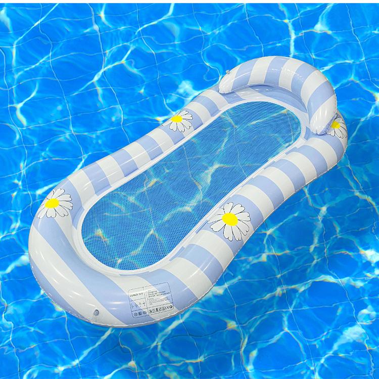 Water Hammock Swimming Pool Inflatable Cushion  Air Mattress Summer Outdoor Swimming Beach Lounge Chair Floating Bed Chair