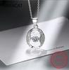 Moissanite Necklace Halo Pendant 0.5ct 925 Silver D VVS1 Lab Diamond Necklace Colar de Prata for Women Party Gift