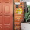 2D Flat 1pc Aluminum Decorative Daisy-Style Wall Hanging 7.87 inches × 7.87 inches Ideal for gardens, farmhouses, streets, shops, bars, cafes, family