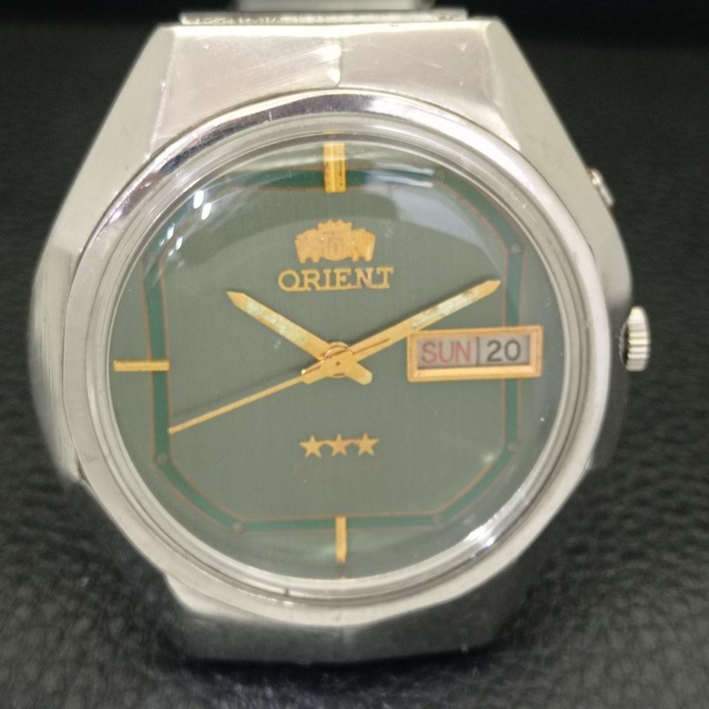 GENUINE VINTAGE ORIENT AUTOMATIC 46941 JAPAN MENS ORIGINAL DIAL WATCH a701897-5 R207-a701897
