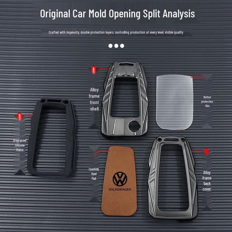 Protective Key Shell for Volkswagen Tharu, Polo, and Touran 2025 Models
