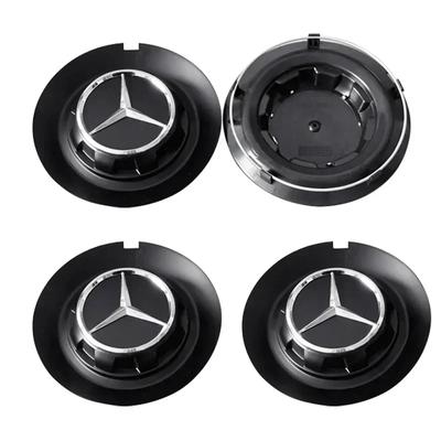 4 PCS Cache-moyeu de roue de voiture 147 mm Pour Mercedes Benz AMG G350 G500 G63 S680 GLS600 C-1028 17028 Logo Badge Accessoires
