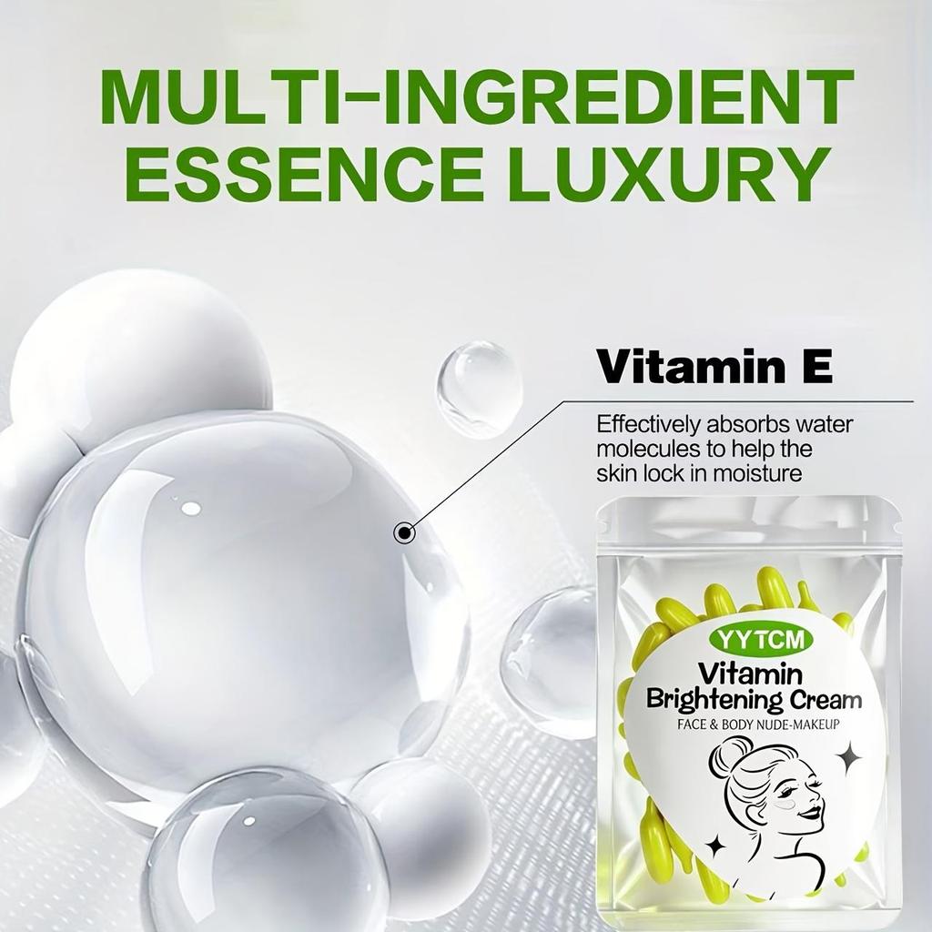 Vitamin E twice throwing skin cream capsule, concealer and moisturizing, (0.4gx30 pills)/bag -1 bag