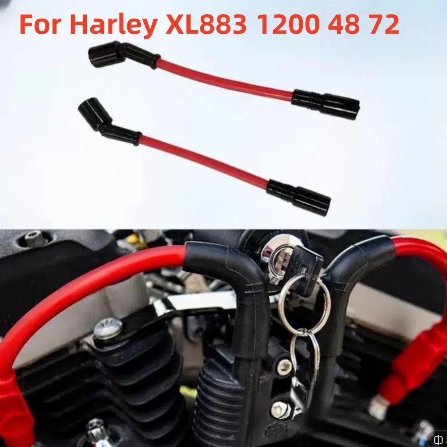 Motorcycle Spark Plug Ignition High Voltage Line For Harley Sportster X48 V72 XL883 XL1200 High-Voltage Bracket Accessories 883