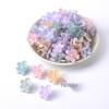2.5cm Frangipani Grid Print Hair Claw Clip for Kids