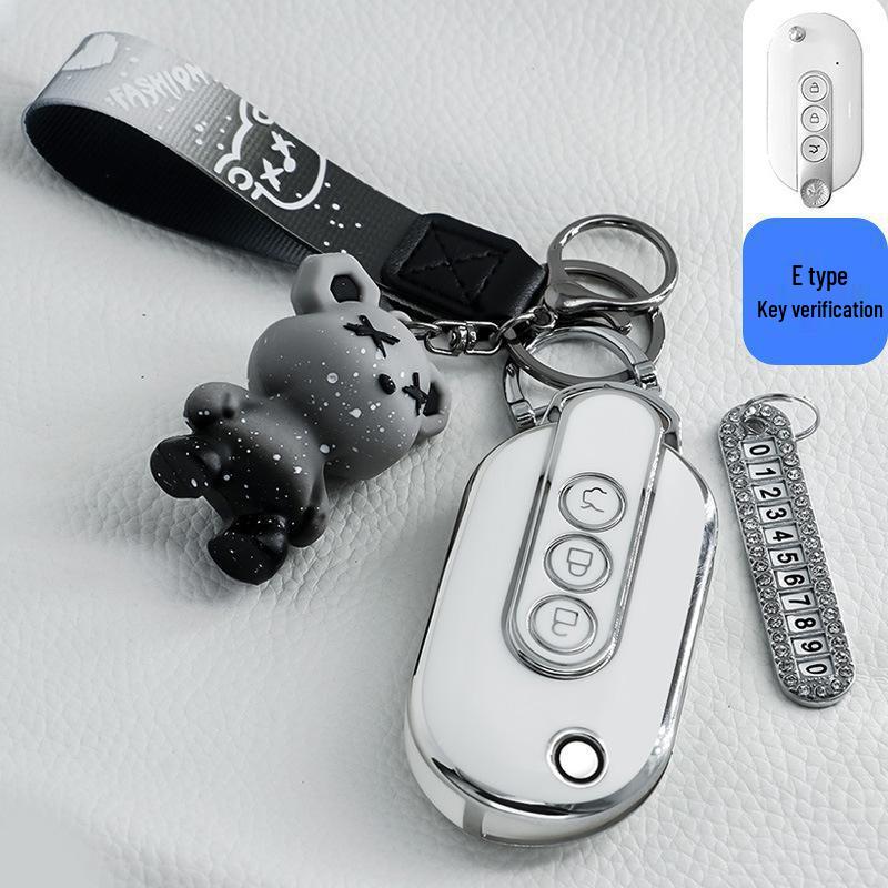 Key Case Shell for Wuling Hongguang MiniEV Macaron 2022 - GAMEBOY GB Design