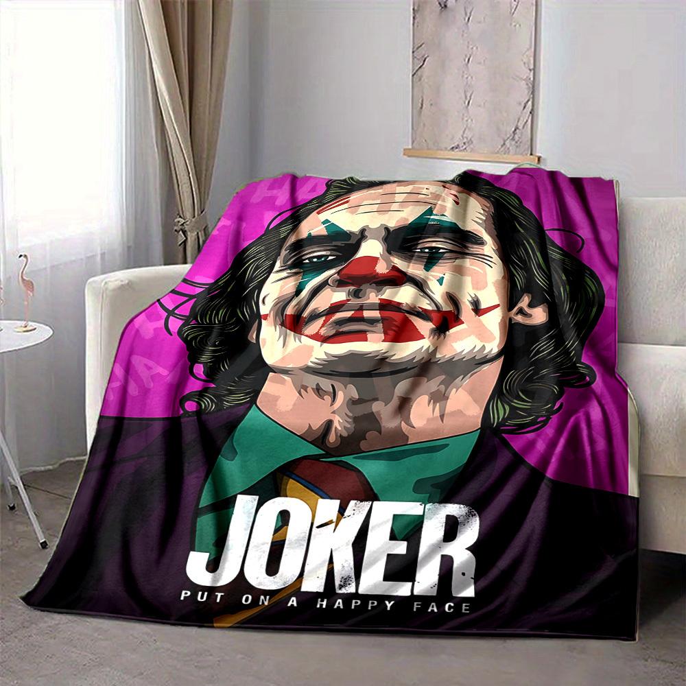 1pc Joker Flannel Throw Blanket Lightweight Soft Warm All Season Blanket for Sofa, Bed, Travel, Camping L1024218