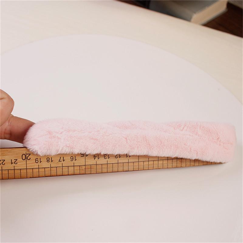 Winter Warme Weiche Haar Scrunchies Frauen Nette Plüsch Elastische Multicolor Gummi