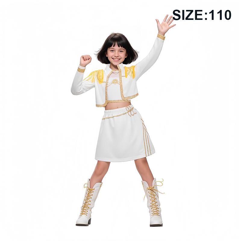 K-Pop Hunter Cossplay Girls Costume Pop Singer Halloween Costume Kids Dress Up Stage Suit
