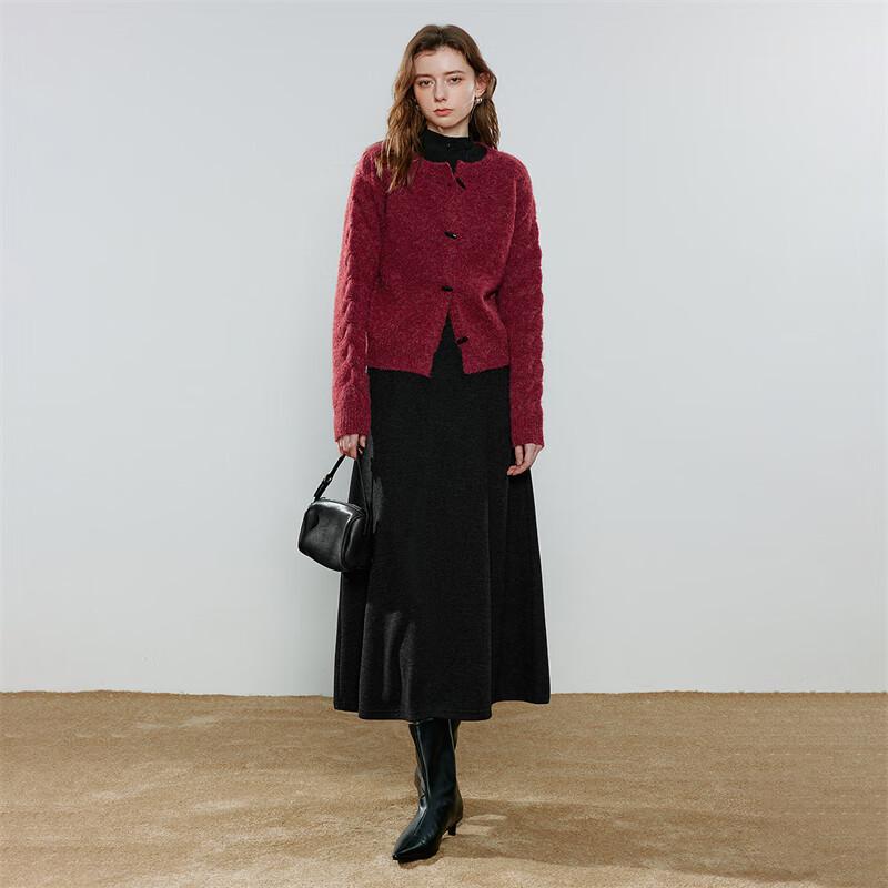 Women's Retro Toggle Button Knitted Cardigan