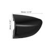 1K8837879 Driver Side Exterior 3C0837880 ABS Black