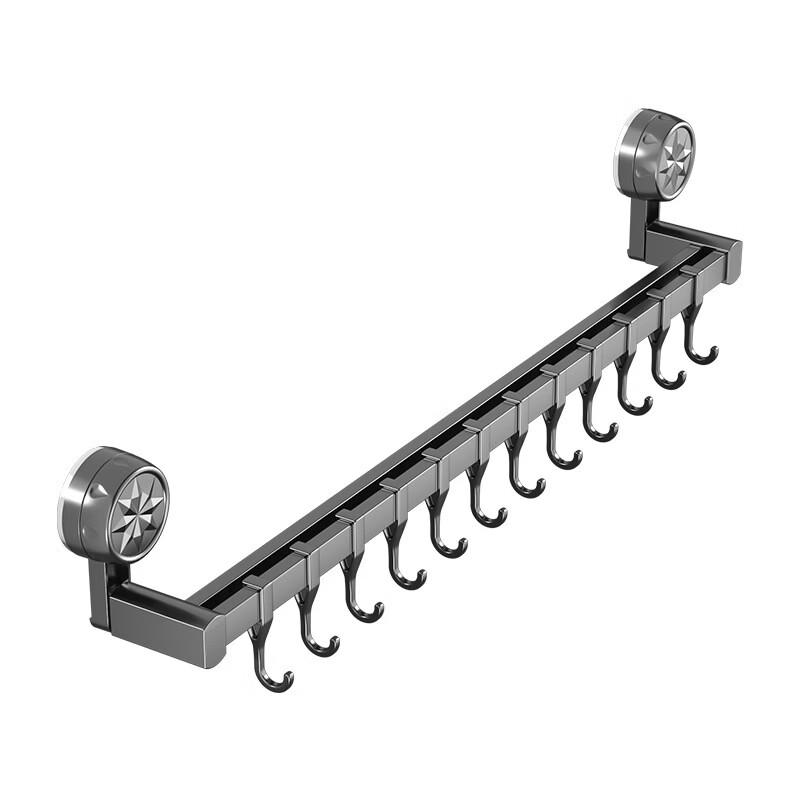 MDNG Wall-Mounted Suction Cup Hook Rack Set