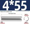 304 Stainless Steel Slotted Spring Pin, Cylindrical Shaft Pin, Locating and Hollow Pin (M5-M12)