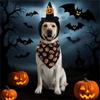Scary Dog Costume Hat And Bandanas Set Comfortable Halloween Party Outfit Accessory For Small Breeds Holiday Dressingup