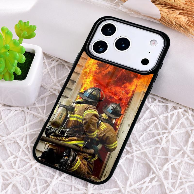 

Firefighter Heroes Fireman print Phone Case for iPhone 17 Air 16 15 11 12 14 13 Pro Max Shockproof Cover iPhone 11