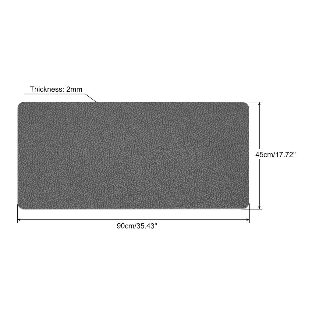 Office Desk Mat Protector Waterproof PU Leather Mouse Pad Writing Mat Simple Solid Color Desktop Keyboard Desk Pad PC Accessory