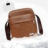 Men's Retro Crossbody Shoulder Bag Large Capacity Lightweight Business Messenger Bag for Travel Trip