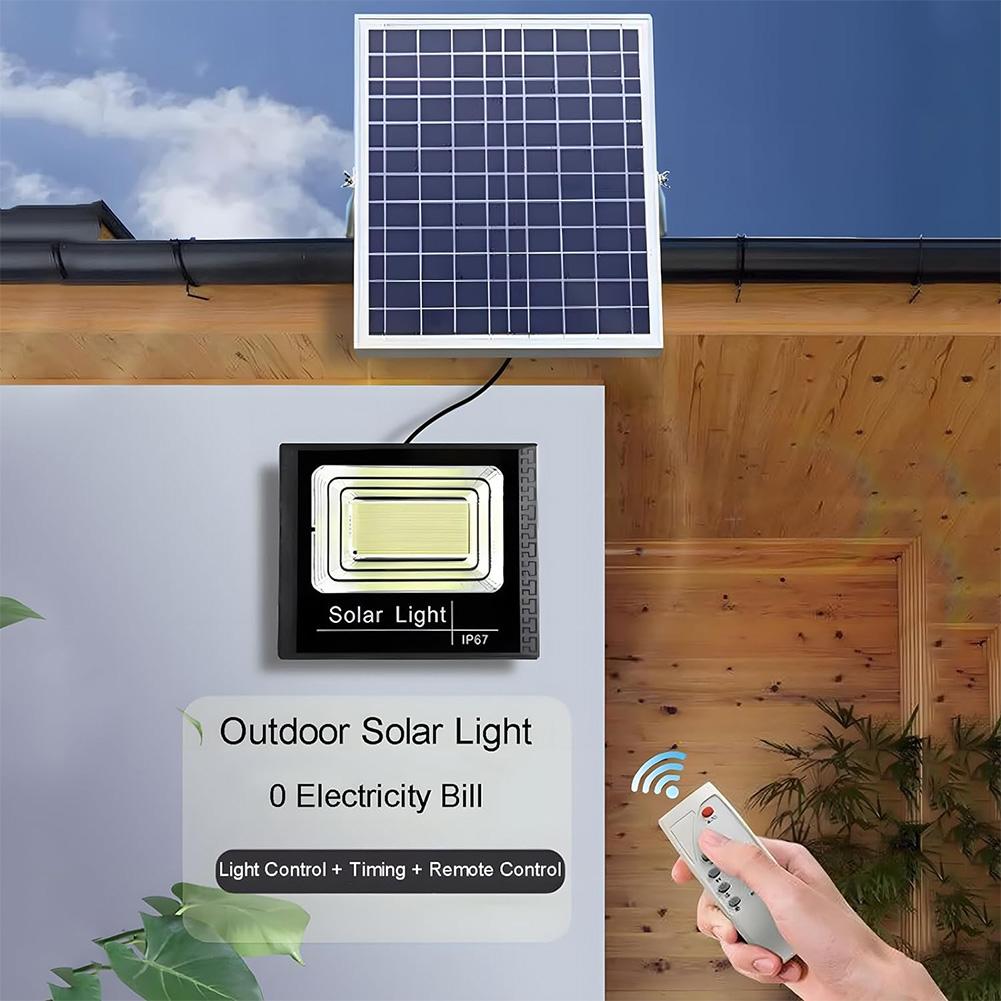 Solar Flood Lights 25w 100w 30w 200w LED Solar Powered Spotlight Outdoor Waterproof Reflector Solar with Remote Control IP67