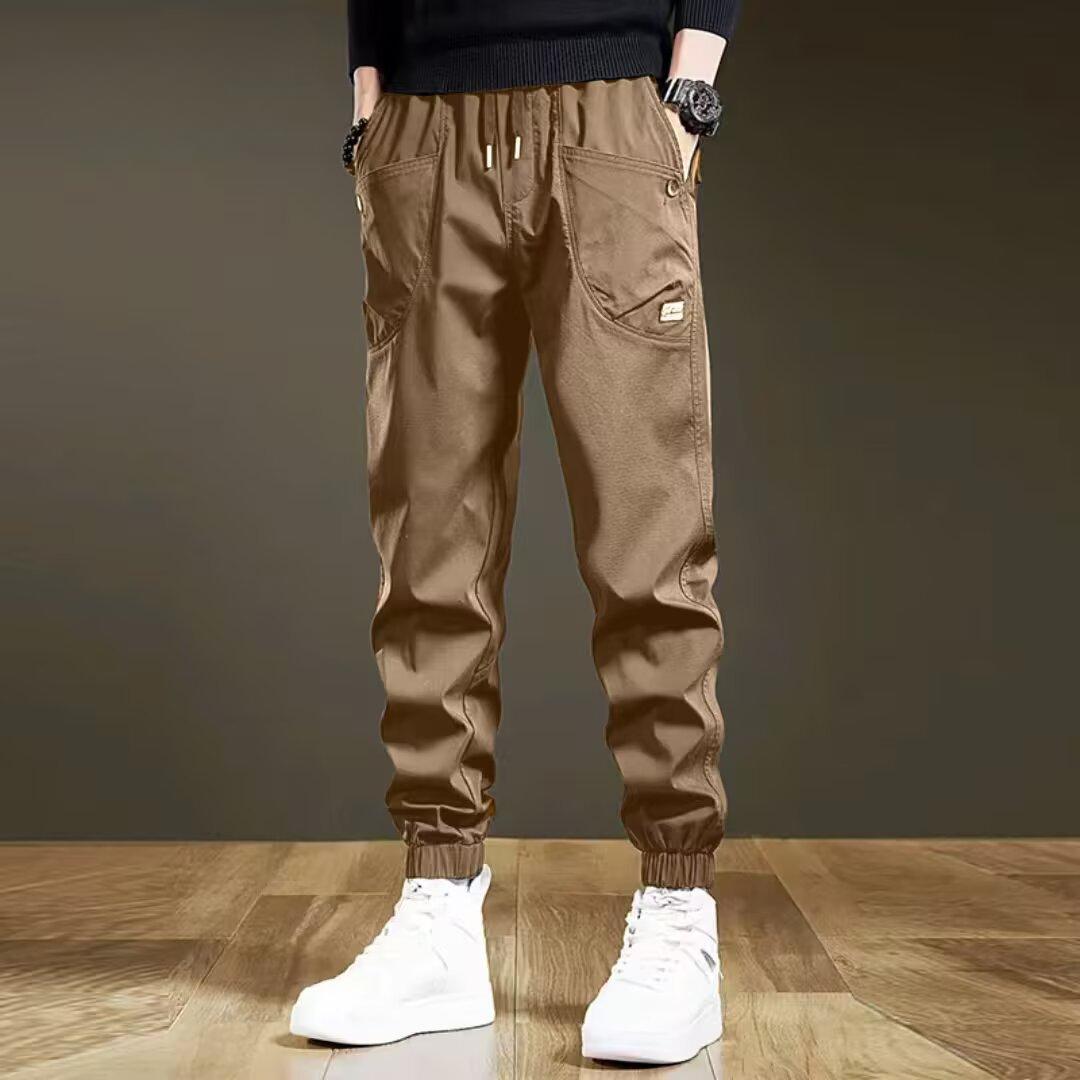 

Американские ретро повседневные брюки мужские осенние свободные большого размера функциональные завязывающиеся рабочие брюки Харлен спортивные брюки мужские 5XL