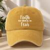 Fashionable Letter Embroidered High-quality Baseball Cap Classic Washed Retro Peaked Cap Sweat-absorbent and Breathable Hat