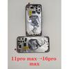 BANERYPAK Parts Housing For iPhone 11 Pro Max Like 16 To Back DIY Cover Batte