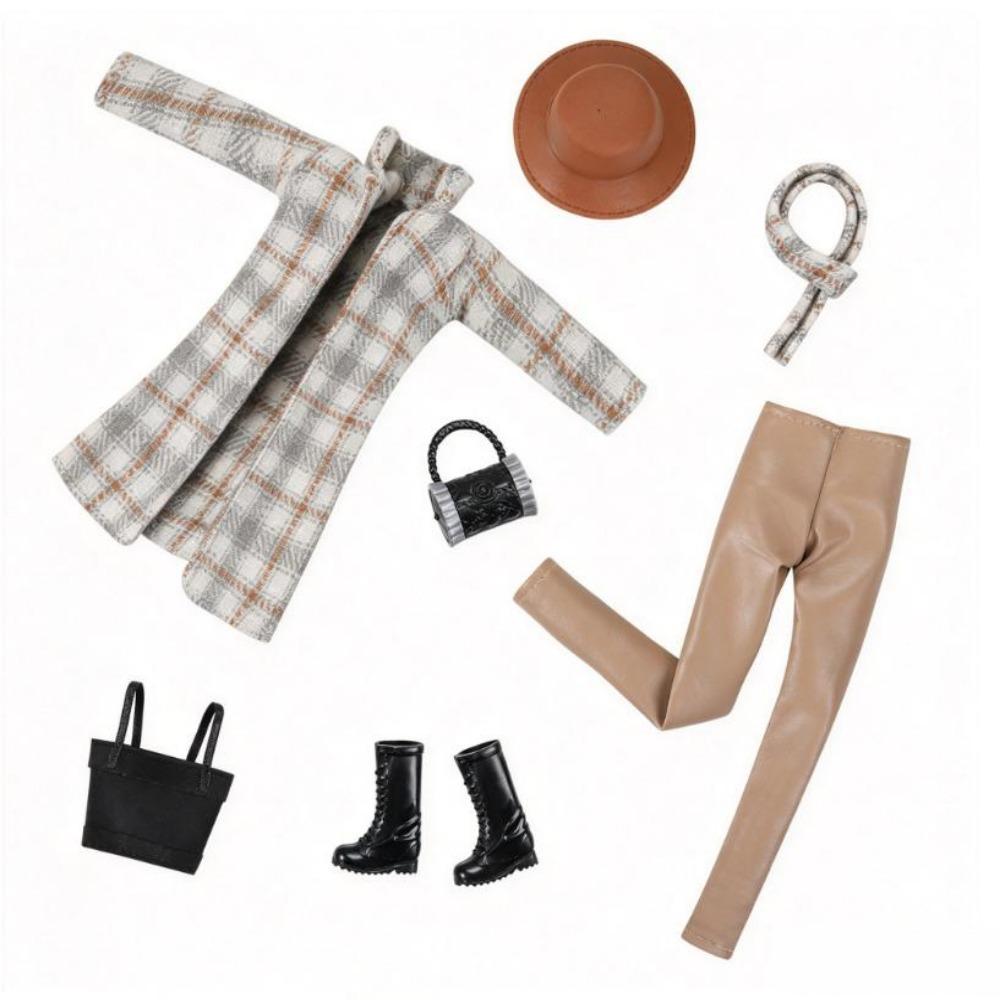 Fashion Winter Wool Overcoat Tops Cute 1/6 Dolls Accessories For 11.5 Inch Doll/for 30cm Doll