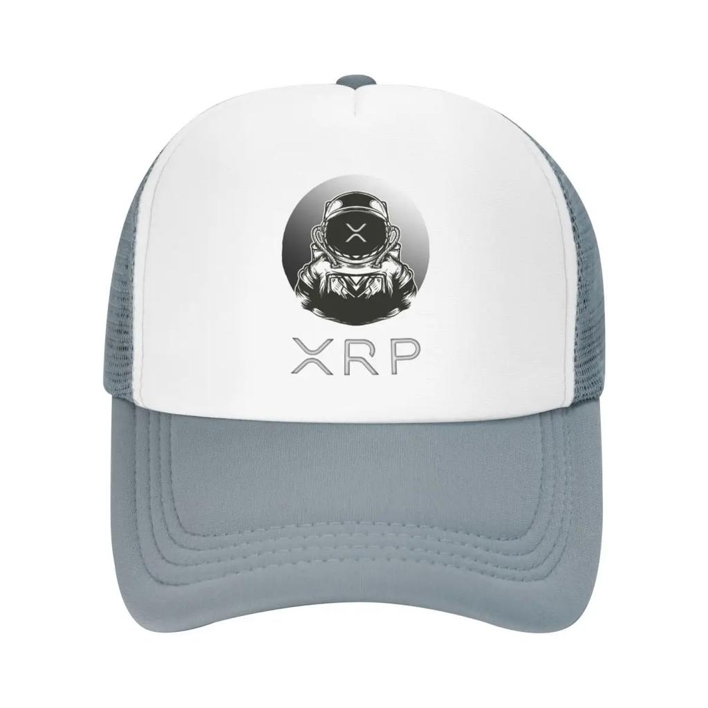 Individuelle Punk Ripple XRP To The Moon Baseballkappe für Herren Damen Atmungsaktive Bitcoin Trucker-Kappe Outdoor Snapback-Hüte