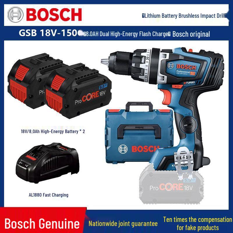 Bosch GSB18V-150C Brushless Impact Driver, Handheld Stepless Speed Drill