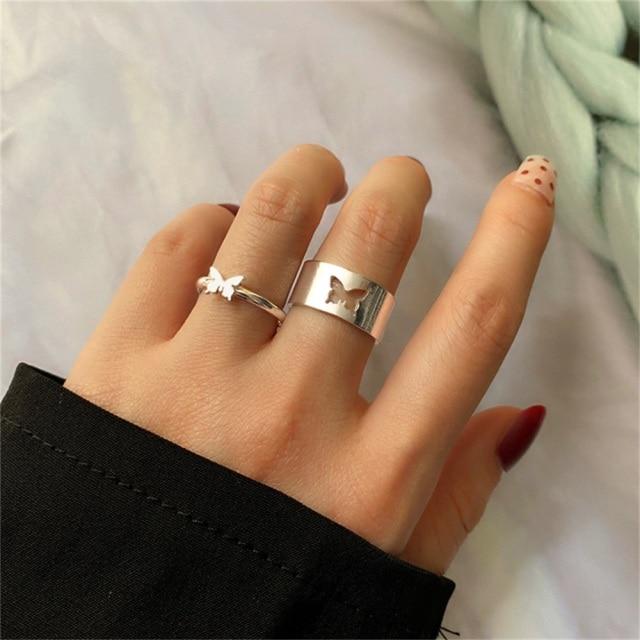 Sada prstenů s českým zlatým řetízkem pro ženy Fashion Boho Coin Snake Moon Rings Dárkové šperky Party Trend
