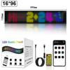 16x96Plus Programmable LED Scrolling Sign Full Color Display Board with Bluetooth APP Control Custom Text & GIF Patterns