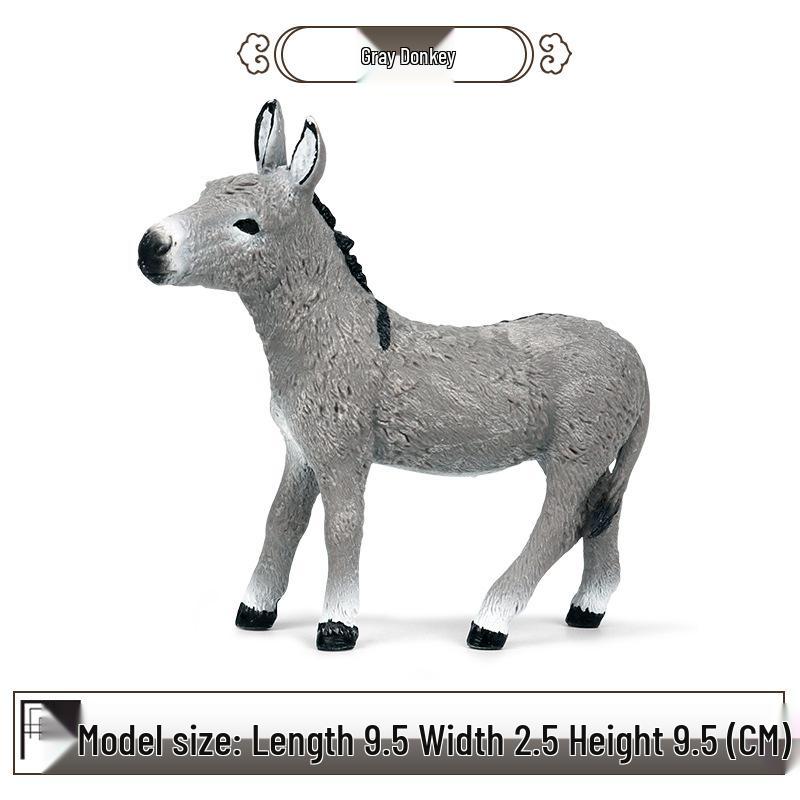 Children s Wild Animal Donkey Model Toy Ornament