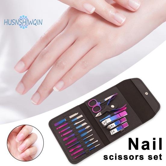 16 шт. маникюрный набор с чехлом из искусственной кожи — фото 3