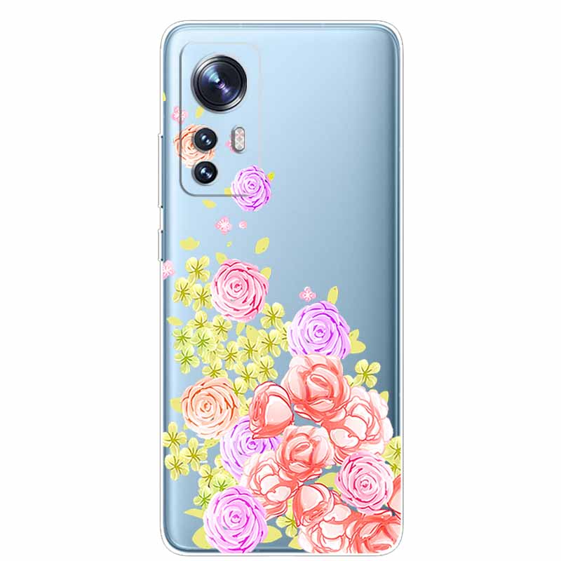 For Xiaomi 12T Case Clear Bumper Soft TPU Phone Cases for Xiaomi 12T Pro 5G Silicone Cover 6.67'' 12 T Transparent Slim Fundas