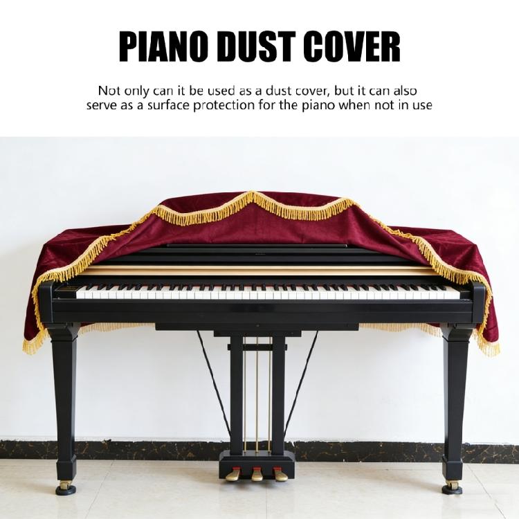Soft Velvet Keyboard Protector Electric Piano Cover Providing Dust Prevention And Surfaces Protection For 88 Key Pianos