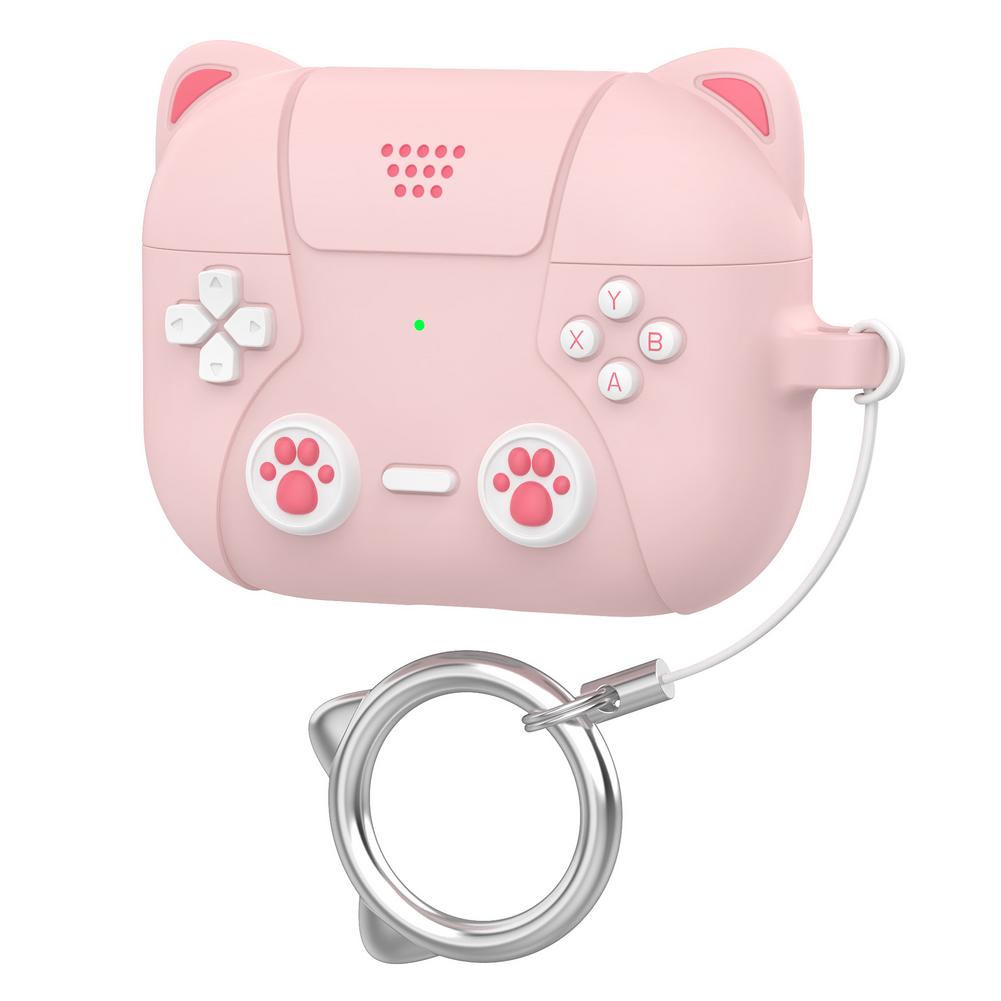 

Для AirPods Pro 3 Чехол Аниме Дизайн Кошка С Анти Мягкий Силиконовый Чехол Милый Кавайный Протектор Для AirPods Pro 3 Чехол розовый